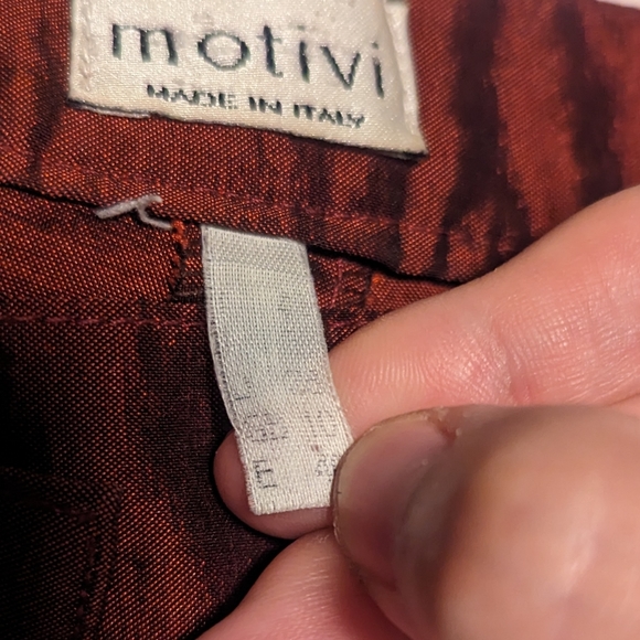 Motivi Made in Italy Burgundy Iridescent Blazer and Slacks Suit Set, Sz US6/FR38 - Picture 7 of 16